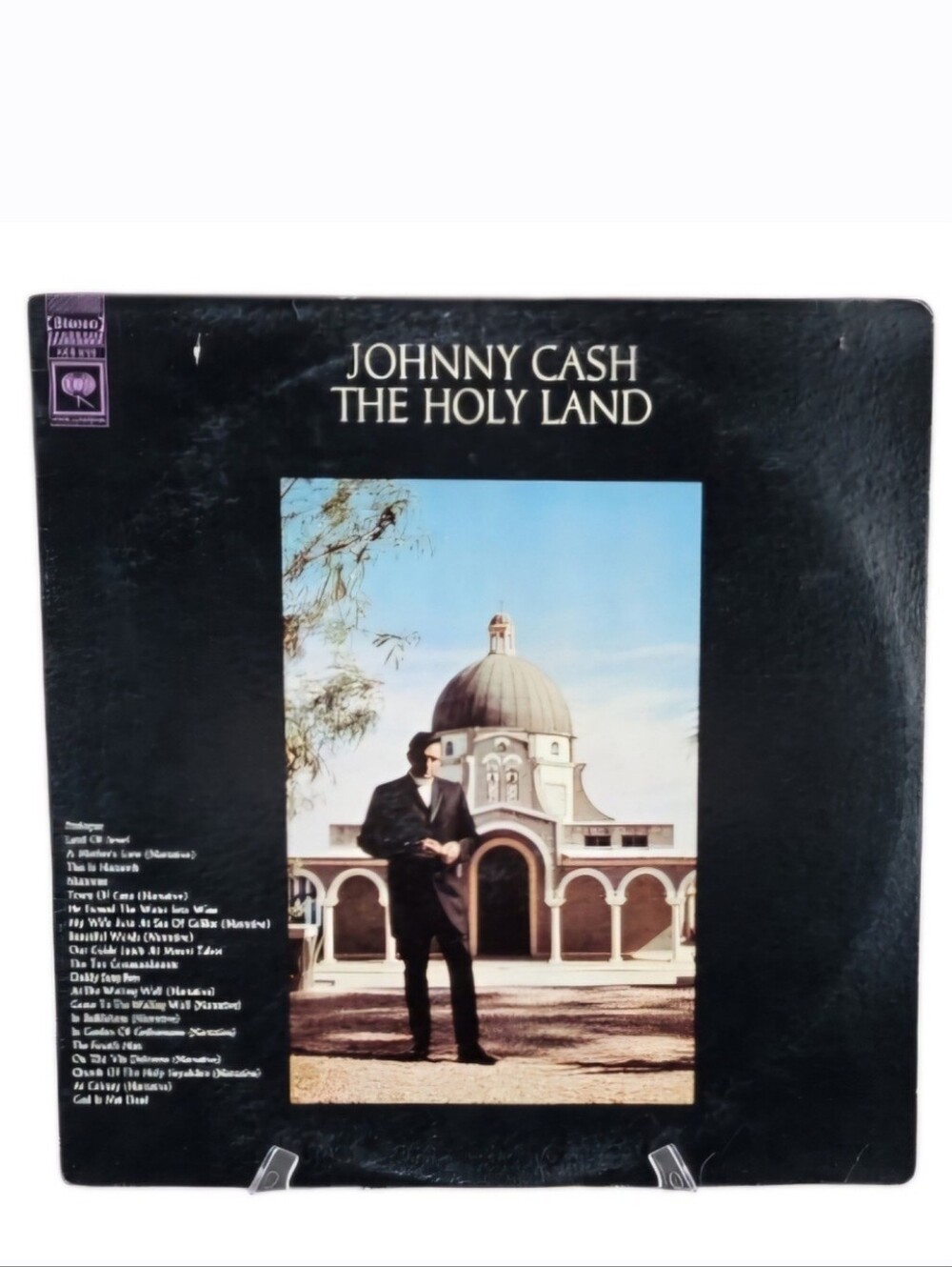 Vintage Johnny Cash The Holy Land Vinyl Record LP 1969 Columbia Records